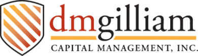 dmGilliam Capital Management logo on black background.